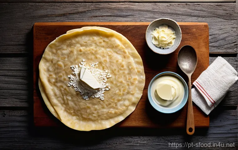 노르웨이 라프사 전통 플랫브레드  조리법 - **Prompt 2: A Warm Lefse Gathering**
    "A heartwarming scene of friends or family enjoying freshly...