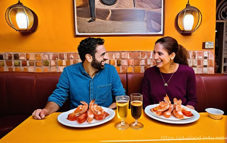 스페인 핀초스와 타파스 차이 - **Andalusian Tapas Scene: Sharing and Conviviality**
    A vibrant and warm scene inside a tradition...